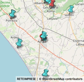 Mappa Via dei Lauri, 04010 Aprilia LT, Italia (11.152)