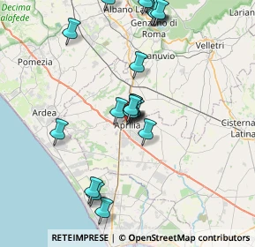 Mappa Via dei Lauri, 04010 Aprilia LT, Italia (8.3615)