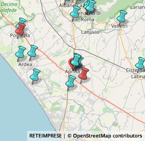 Mappa Via dei Lauri, 04010 Aprilia LT, Italia (9.705)