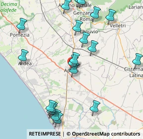 Mappa Via dei Lauri, 04010 Aprilia LT, Italia (10.202)