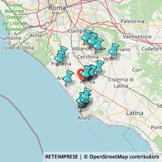 Mappa Via Dora Baltea, 04011 Aprilia LT, Italia (10.054)