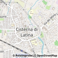Karte Cisterna di Latina
