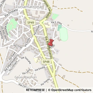 Mappa Via Risorgimento,  37, 09022 Lunamatrona, Medio Campidano (Sardegna)