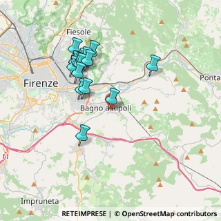 Mappa Via Gianfranco Mattei, 50012 Bagno A Ripoli FI, Italia (3.66188)