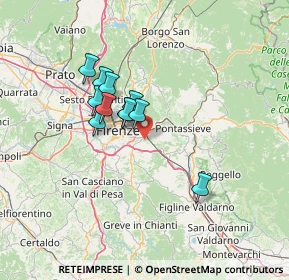 Mappa Strada Vicinale Martellina, 50012 Bagno A Ripoli FI, Italia (10.49455)