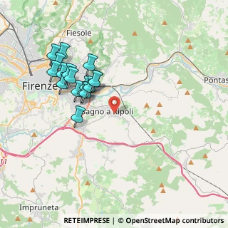Mappa Strada Vicinale Martellina, 50012 Bagno A Ripoli FI, Italia (3.86353)