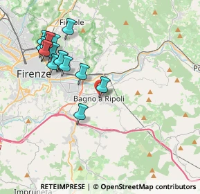 Mappa Via Fratelli Orsi, 50012 Bagno A Ripoli FI, Italia (4.34688)