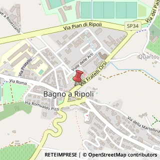 Mappa Via Fratelli Orsi, 21, 50012 Bagno a Ripoli, Firenze (Toscana)