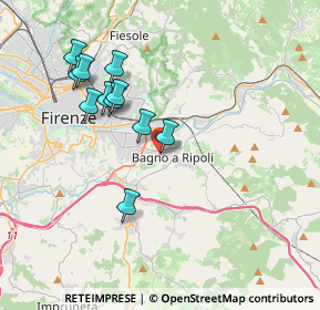 Mappa Via Enrico Bocci, 50012 Bagno A Ripoli FI, Italia (3.63182)