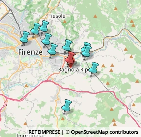 Mappa Via Enrico Bocci, 50012 Bagno A Ripoli FI, Italia (3.0375)