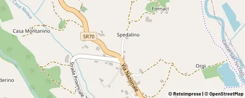 Mappa Castel San Niccolò