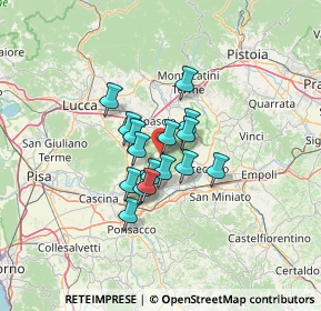 Mappa SP 8, 56029 Santa Croce sull'Arno PI, Italia (8.63313)