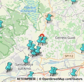 Mappa Via del Turricchio, 50054 Fucecchio FI, Italia (5.8985)