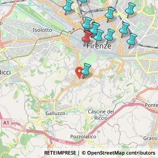 Mappa Via Benedetto Castelli, 50124 Firenze FI, Italia (2.77308)