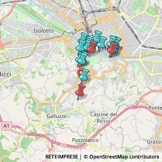 Mappa Via Benedetto Castelli, 50124 Firenze FI, Italia (1.50611)