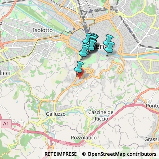 Mappa Via Benedetto Castelli, 50124 Firenze FI, Italia (1.53813)