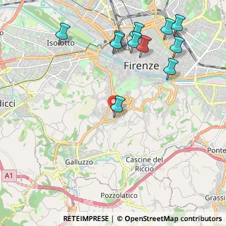 Mappa Via Benedetto Castelli, 50124 Firenze FI, Italia (2.60182)