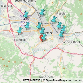 Mappa Via Benedetto Castelli, 50124 Firenze FI, Italia (3.73909)