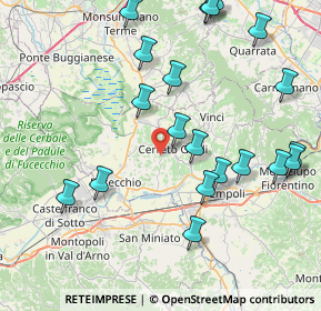 Mappa 50050 Cerreto Guidi FI, Italia (9.6525)