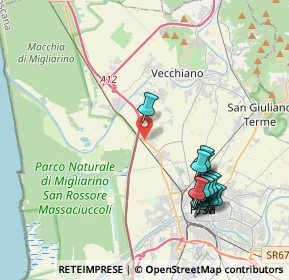 Mappa SS 1, 56017 Pisa PI, Italia (4.44667)