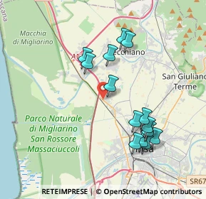 Mappa SS 1, 56017 Pisa PI, Italia (3.77643)