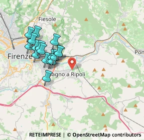 Mappa Via di Quarto, 50012 Bagno a Ripoli FI, Italia (3.61588)