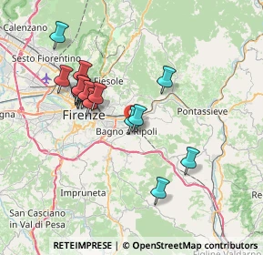 Mappa Via di Quarto, 50012 Bagno a Ripoli FI, Italia (6.82533)