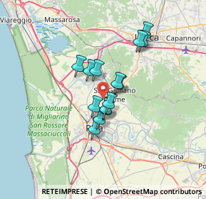 Mappa 56017 San Giuliano Terme PI, Italia (4.90214)