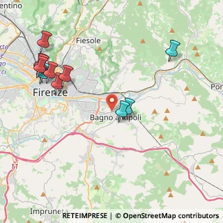 Mappa Via Pian di Ripoli angolo, 50012 Bagno A Ripoli FI, Italia (5.04636)