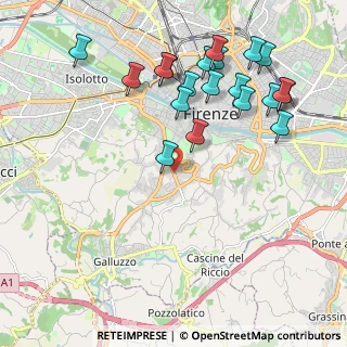 Mappa Via Benedetto da Foiano, 50125 Firenze FI, Italia (2.345)