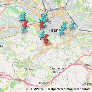 Mappa Via Benedetto da Foiano, 50125 Firenze FI, Italia (2.09462)