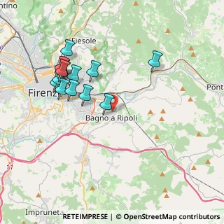 Mappa Via Pian di Ripoli, 50012 Bagno A Ripoli FI, Italia (4.04214)