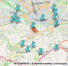 Mappa Via B. da Foiano, 50125 Firenze FI, Italia (2.50438)