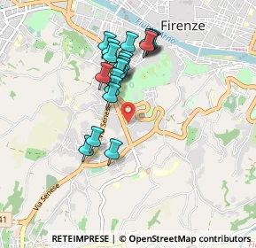 Mappa Via B. da Foiano, 50125 Firenze FI, Italia (0.799)