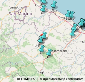 Mappa Via Pasquale Mazzacchera, 61029 Urbino PU, Italia (21.397)