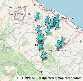 Mappa Via Pasquale Mazzacchera, 61029 Urbino PU, Italia (10.9565)