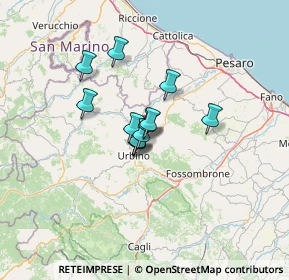 Mappa Via Pasquale Mazzacchera, 61029 Urbino PU, Italia (7.8625)