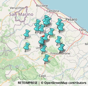 Mappa Via Pasquale Mazzacchera, 61029 Urbino PU, Italia (10.354)