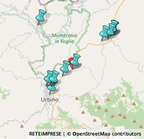 Mappa Via Pasquale Mazzacchera, 61029 Urbino PU, Italia (3.97667)