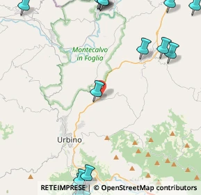 Mappa Via Pasquale Mazzacchera, 61029 Urbino PU, Italia (7.4595)