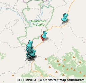 Mappa Via Pasquale Mazzacchera, 61029 Urbino PU, Italia (3.8695)