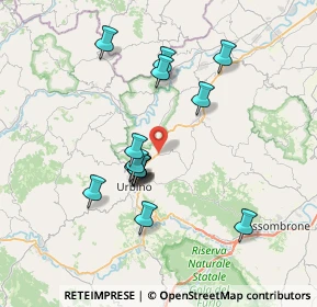 Mappa Via Pasquale Mazzacchera, 61029 Urbino PU, Italia (6.53733)