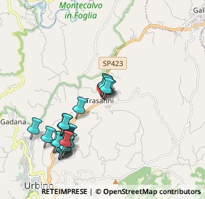 Mappa Via Pasquale Mazzacchera, 61029 Urbino PU, Italia (1.9465)