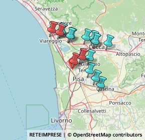 Mappa VI O. Rinuccini, 56017 San Giuliano Terme PI, Italia (11.38722)