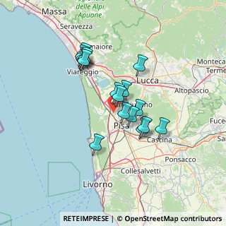 Mappa VI O. Rinuccini, 56017 San Giuliano Terme PI, Italia (11.66353)