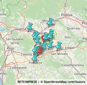 Mappa Via Firenze, 56029 Santa Croce sull'Arno PI, Italia (8.62)
