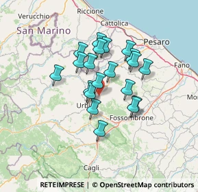 Mappa Via S. Tommaso, 61029 Urbino PU, Italia (10.4085)