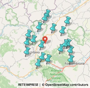 Mappa Via S. Tommaso, 61029 Urbino PU, Italia (7.11474)