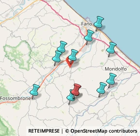 Mappa Via Cerbara, 61038 Piagge PU, Italia (7.24583)