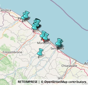 Mappa Via Guglielmo Marconi, 61037 Mondolfo PU, Italia (11.382)